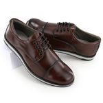 Sapato Casual Sândalo Fluence Cadarço Marrom