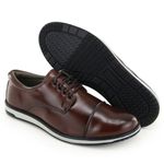 Sapato Casual Sândalo Fluence Cadarço Marrom