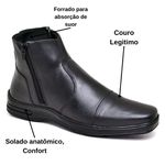 Bota Sândalo Social Tower Preta