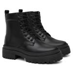 Bota Coturno Feminina Blogueira Salto Medio Tratorada