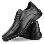 Sapato Social Elegante Café e Preto