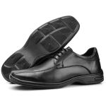 Sapato Social Elegante Café e Preto