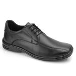 Sapato Social Elegante Café e Preto
