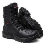 Bota Coturno Militar Couro Legitimo Solado Antiderrapante
