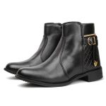 Bota Feminina Cano Curto Coturno Blogueira Estilo Conforto