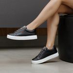 Tênis Glam Preto Santa Moça