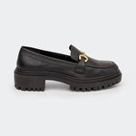 Mocassim Gravata Preto Santa Moça