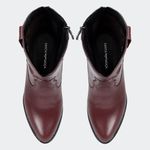 Bota Western Dallas Cano Curto Bordô Santa Moça
