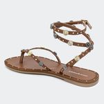 Rasteira Sofie Camel Santa Moça