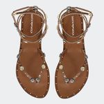 Rasteira Sofie Camel Santa Moça