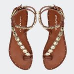 Rasteira Daisy Camel Santa Moça