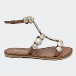 Rasteira Maya Camel Santa Moça