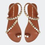 Rasteira Cibele Camel Santa Moça