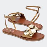 Rasteira Flora Bronze Santa Moça