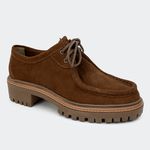 Mocassim Madrid Camurça Marrom Santa Moça