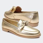 Mocassim Paris Ouro Santa Moça