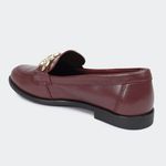Mocassim Elos Bordô Santa Moça