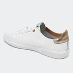 Tênis Basic Branco Metalizado Santa Moça