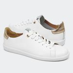 Tênis Basic Branco Metalizado Santa Moça