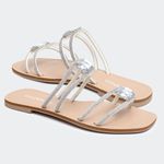 Rasteira Eliana Off White Santa Moça