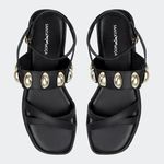 Sandália Flatform Tiana Preta Santa Moça