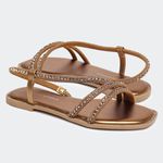 Rasteira Melina Bronze Santa Moça