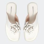Sandália Flatform Jade Off White Santa Moça