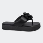 Sandália Flatform Jade Preta Santa Moça