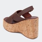 Sandália Flatform Eva Café Santa Moça 