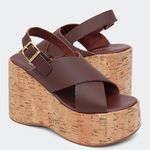 Sandália Flatform Eva Café Santa Moça 