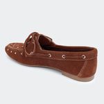 Mocassim Oliver Camurça Camel Santa Moça 