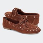 Mocassim Oliver Camurça Camel Santa Moça 