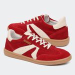 Tênis Kiara Camurça Vermelho Santa Moça