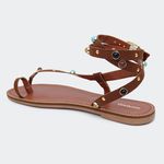 Rasteira Grazi Camel Santa Moça 