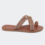 Rasteira Francini Camel Santa Moça
