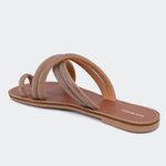 Rasteira Francini Camel Santa Moça