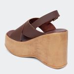 Sandália Flatform Amélia Café Santa Moça