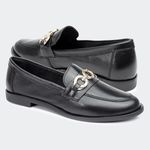 Mocassim Elos Preto Santa Moça