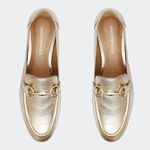 Loafer Metalic Ouro Santa Moça