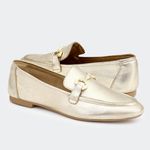 Loafer Metalic Ouro Santa Moça