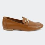 Loafer Metalic Camel Santa Moça