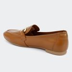 Loafer Metalic Camel Santa Moça