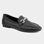 Loafer Metalic Preto Santa Moça