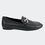 Loafer Metalic Preto Santa Moça