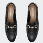Loafer Metalic Preto Santa Moça
