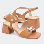 Sandália Gisele Camel Santa Moça