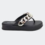 Sandália Flatform Júlia Preta Santa Moça