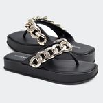 Sandália Flatform Júlia Preta Santa Moça