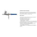 Aerógrafo Profissional Dupla Ação Bico 0,2mm BC -61 Steula 