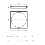 Porta Grelha Quadrada 150mm 27591205 Tigre 